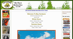 Desktop Screenshot of mayhardware.com